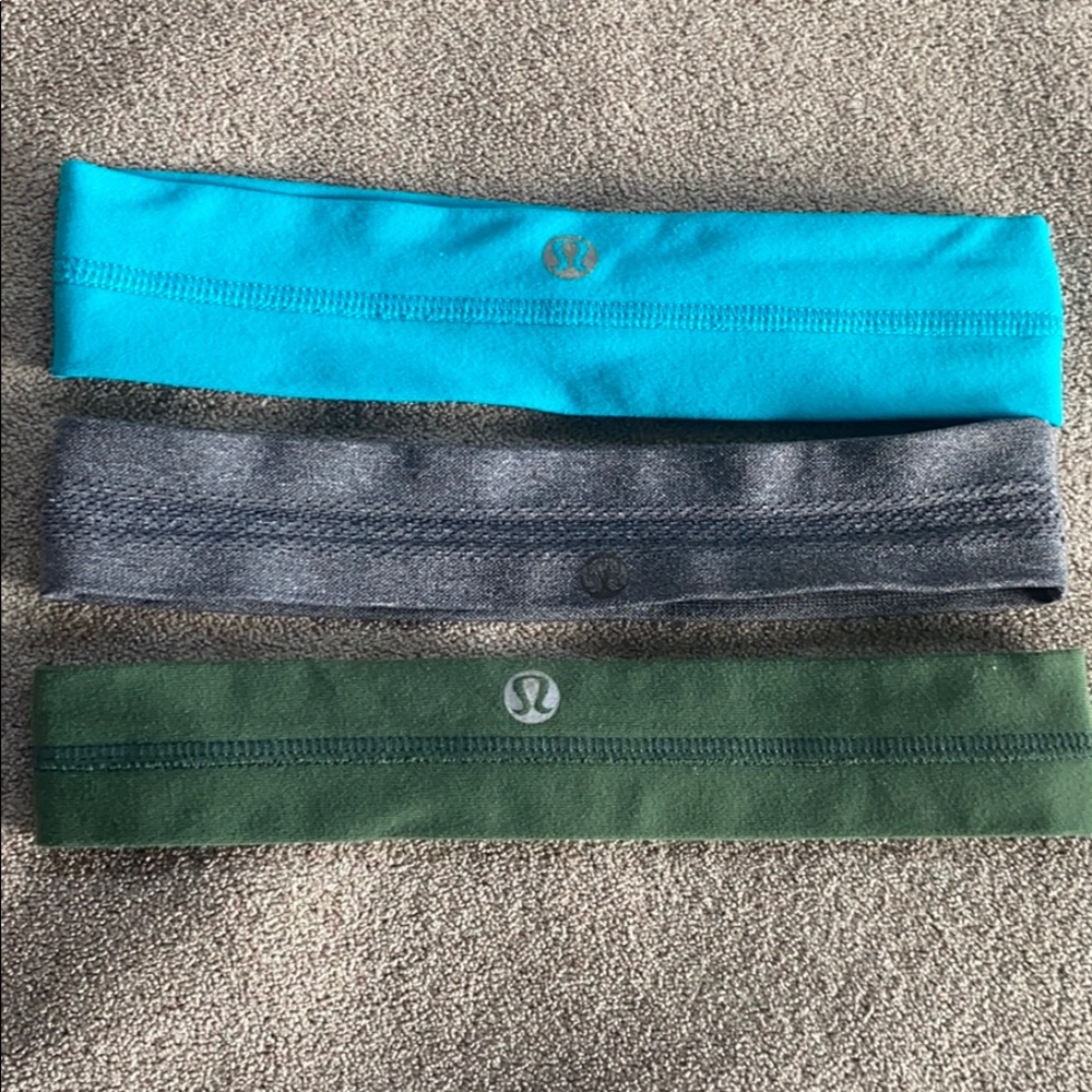 Bundle of THREE Lululemon Headbands (+ 2 free!)